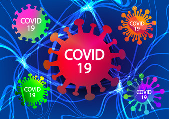 Nervous system infections by Covid-19 , vector
