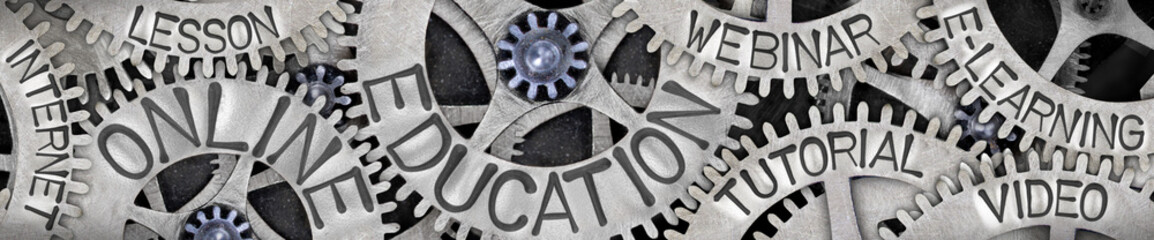 Light Bulbs with Online Education Concept