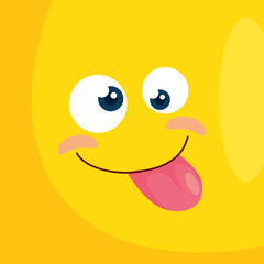 background of emoticon crazy icon vector illustration design
