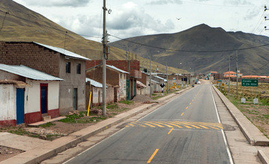 Fototapeta na wymiar Highway Peru. Travelling. Road