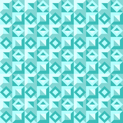 Abstract geometric mint pattern