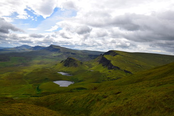 Fototapeta premium Hiking in Quairings (Scotland)