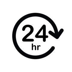 twenty four hour service sign