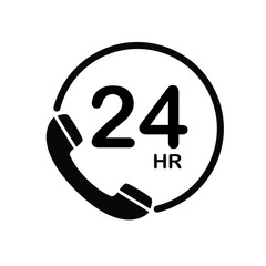 twenty four hour service sign