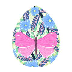 Cute hand drawn easter egg
