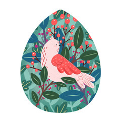 Cute hand drawn easter egg