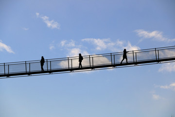 Obraz premium walking in the sky.