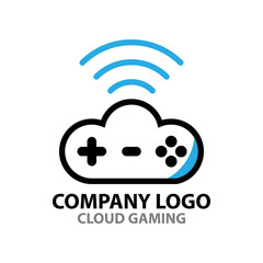 gamepad in the cloud logo, for a company logo or symbol