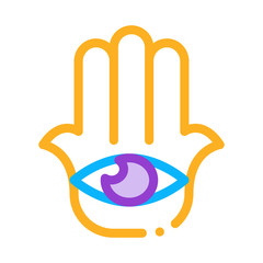 All-Seeing Eye Icon Vector. Outline All-Seeing Eye Sign. Isolated Contour Symbol Illustration