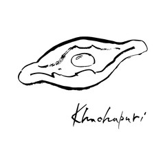 Fototapeta premium Khachapuri - Georgian dish