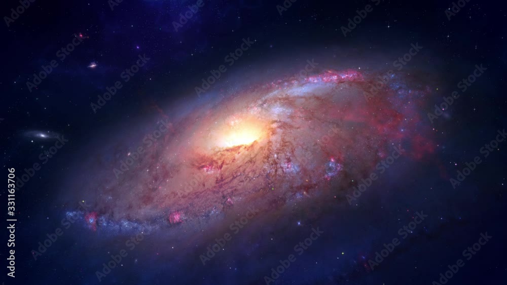 Canvas Prints in the deep blue universe, to advance and watch the bright windmill galaxy. some of the material is 