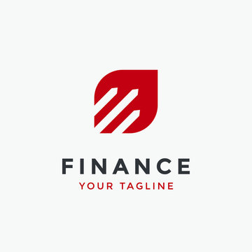 Financial Advisors Market Charts Logo design abstract vector template. Finance company Logotype concept