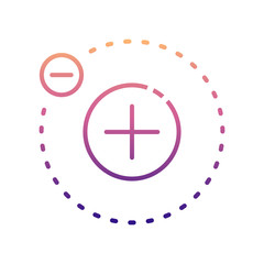 Fototapeta premium electron nolan icon. Simple thin line, outline vector of Scientifics study icons for ui and ux, website or mobile application