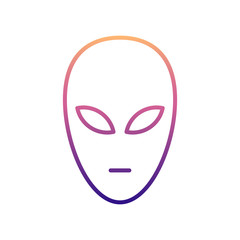 alien nolan icon. Simple thin line, outline vector of Scientifics study icons for ui and ux, website or mobile application