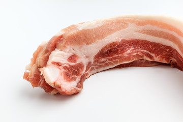 Delicious red pork belly. Fatty pork belly