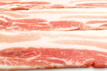 Delicious red pork belly. Fatty pork belly