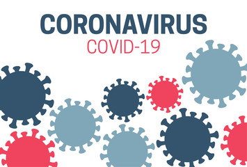 Coronavirus Covid-19 Background Illustration with Corona Virus