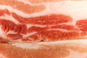 Delicious red pork belly. Fatty pork belly