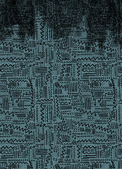 Modern multicolor spotted pop art digital composition with lines, dots and arrows.