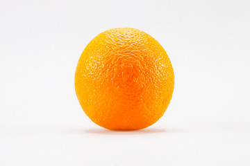The  orange on a white background