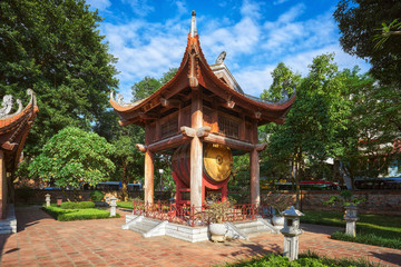 Huge ritual drum in the Temple of Literature in Hanoi