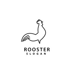 Rooster Logo template vector illustration design