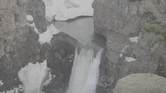 Iceland waterfall Slow-Mo