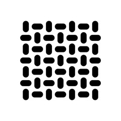 Anti slip floor, metal texture. Black icon on white background