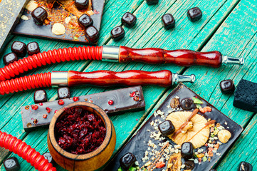 Hookah with the aroma chocolate