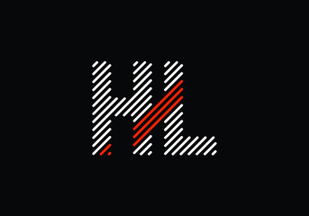 H L Initial Letter Logo design vector template, Graphic Alphabet Symbol for Corporate Business Identity