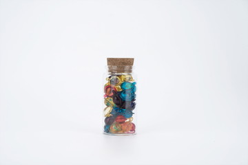 There are all kinds of fragrant beads in transparent bottles, which can make the air fresh. It's women's favorite
