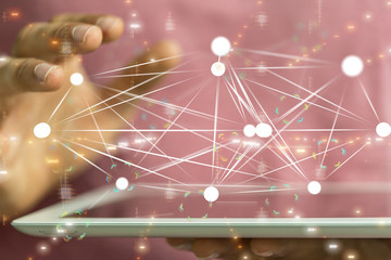 internet net and data digital concept.