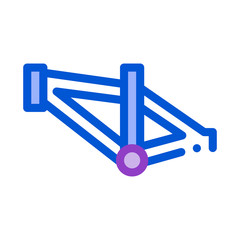 Bike Frame Icon Vector. Outline Frame Sign. Isolated Contour Symbol Illustration