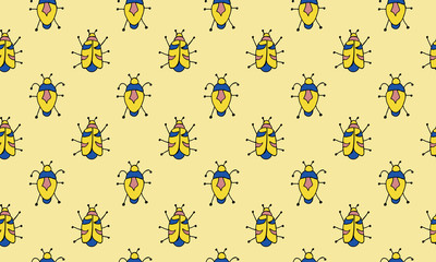 Danger Insect vector set. Web sign kit of bugs. Beetle pictogram collection. Simple danger insect cartoon colorful icon symbol isolated on white.