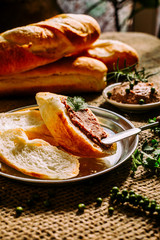Vietnamese breads with paté