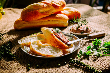 Vietnamese breads with paté