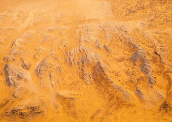 Aerial picture of the landscape of the Namib Desert in western Namibia
