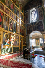 Fototapeta na wymiar Interior of church in Kazan Kreml