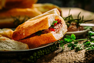 Vietnamese breads with paté
