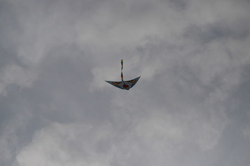 a kite in a cloudy sky , what to do for a child in the village without gadgets