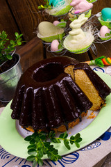 Delicious Polish Easter chocolate cake