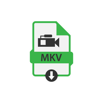 MKV download video file vector