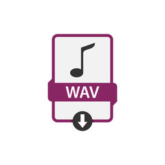 WAV download audio file vector