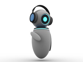 3d render latest technology robot