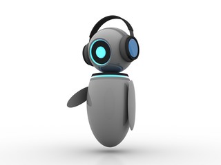 3d render latest technology robot