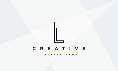 Abstract Monogram letter L Logo icon design concept. Minimalist L LL creative initial based Vector template. Graphic Alphabet Symbol for Corporate Business Company Identity.