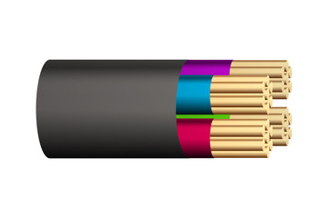 Electrical multicore cable.