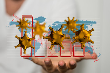 The coronavirus impacts the global economy..