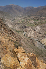 Colca canyon Peru. Mountains