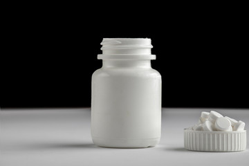 Tablets and capsules, medications, medical backgrounds.